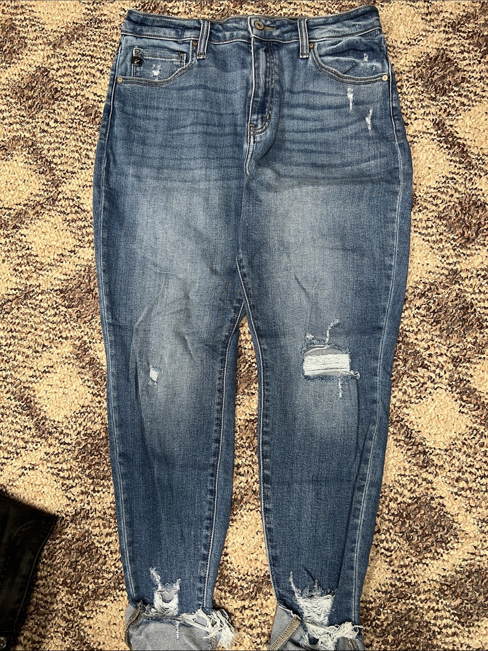 KanCan Distressed Blue Denim Skinny Jeans